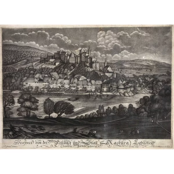 JOHANN LUDWIG NÖTHIGER — "Prospect von der Vestung und Statt Aarburg. Löblichen Canton-Bern gehörig".
