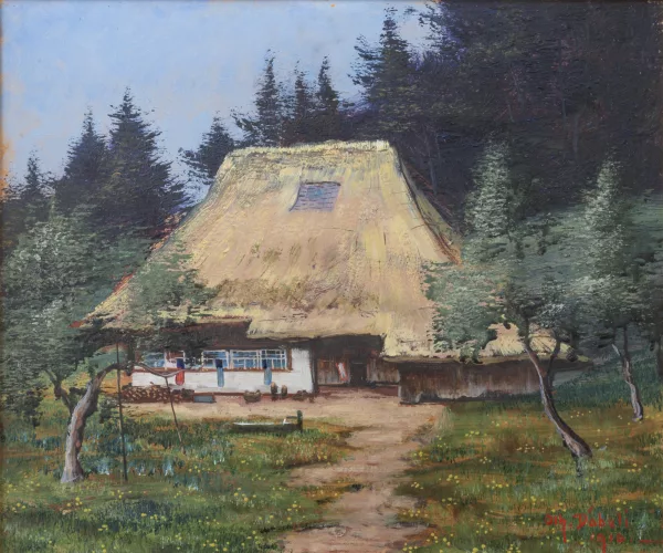 Johann OTHMAR DÖBELI — Ferme bernoise au printemps