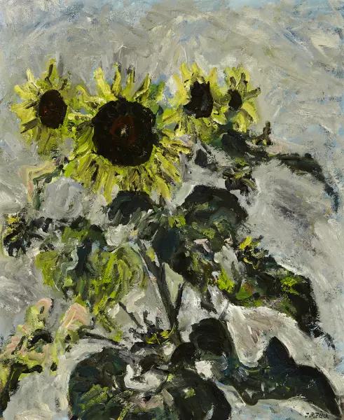 Stillleben mit Sonnenblumen