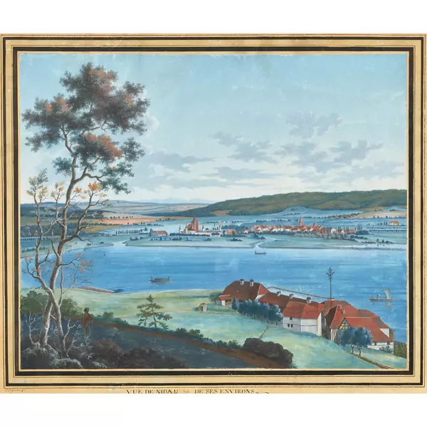 "Vue de Nidau et de ses environs"