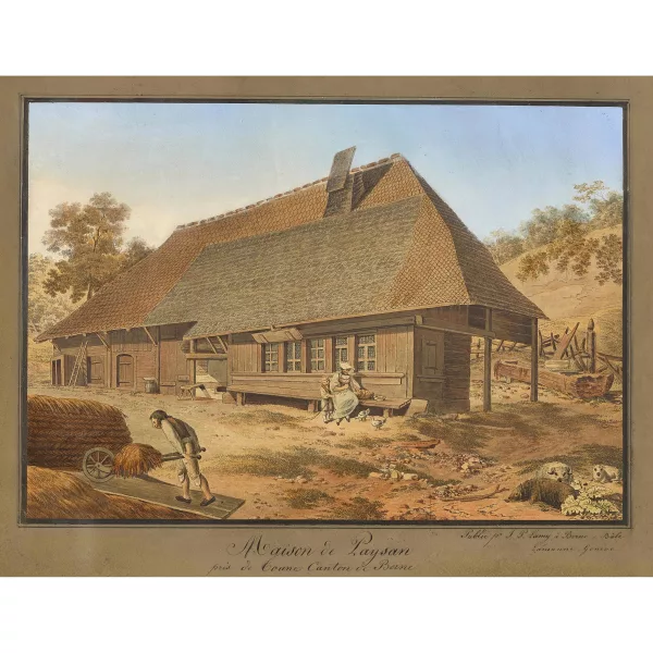 Johann Peter Lamy — "Maison de Paysan près de Toune Canton de Berne".