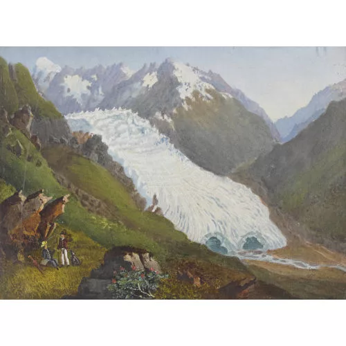 Johann Peter Lamy — "Vue du Glacier du Rhone prise en descendant du Grimsel".