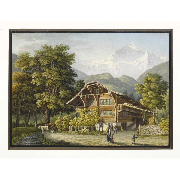 Johann Peter Lamy — "Maison de paysan à Wilderswyl au Canton de Berne".