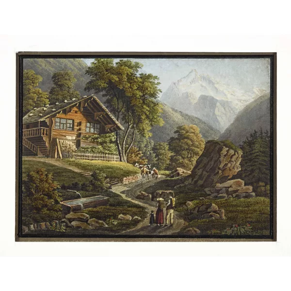 Johann Peter Lamy — "Wetterhorn au Canton de Berne".