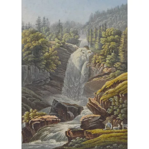Johann Peter Lamy — "Cascade de Giesbach au Canton de Berne".