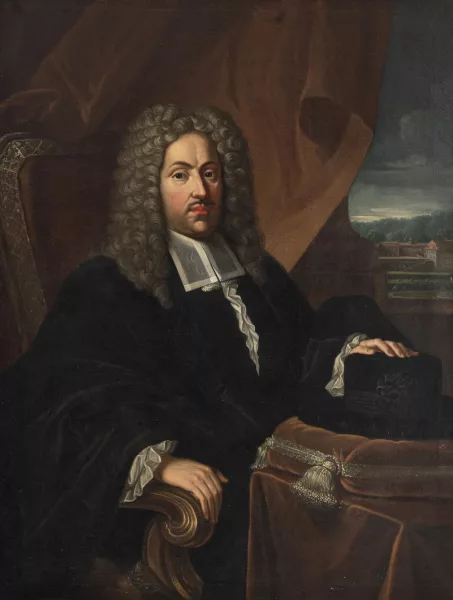 Johann Rudolf Huber — Portrait de Beat Fischer von Reichenbach de Berne (1641-1698),