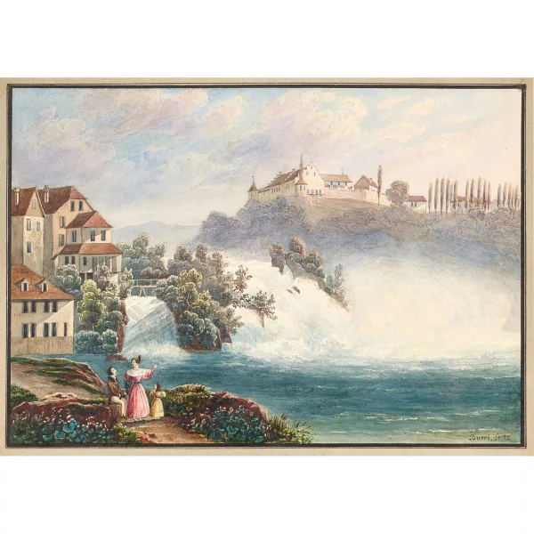 Johann Ulrich Burri — Der Rheinfall bei Schaffhausen.