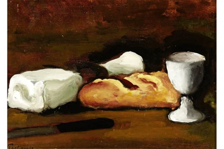 Stillleben mit Brotlaib