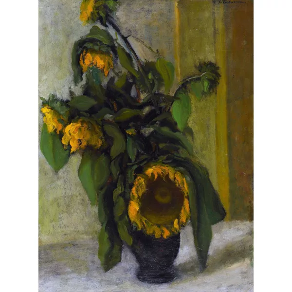 Johann von Tscharner — Stillleben mit Sonnenblumen.