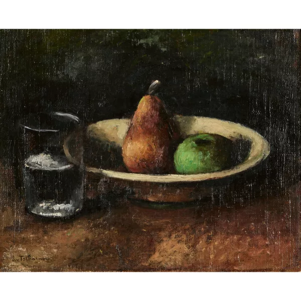 Johann von Tscharner — "Schale mit Obst und Glas".