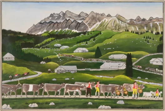 Johannes Blatter — Alpfahrt mit Säntis, 1972
