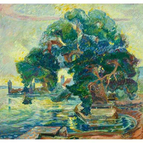 Seeuferpartie mit Baum
