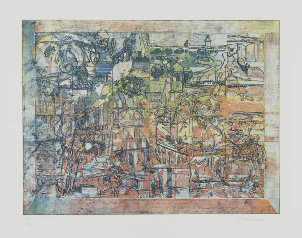 Johannes Gachnang — Skizzenblatt für Kasimir Malewitsch, 1964