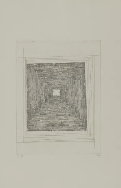 Johannes Gachnang — 5 Blätter: Ohne Titel, 1961; Come des miracles, 1967; Byzantinisches I, 1968; The high tide of pleasure, 1972; Ohne Titel
