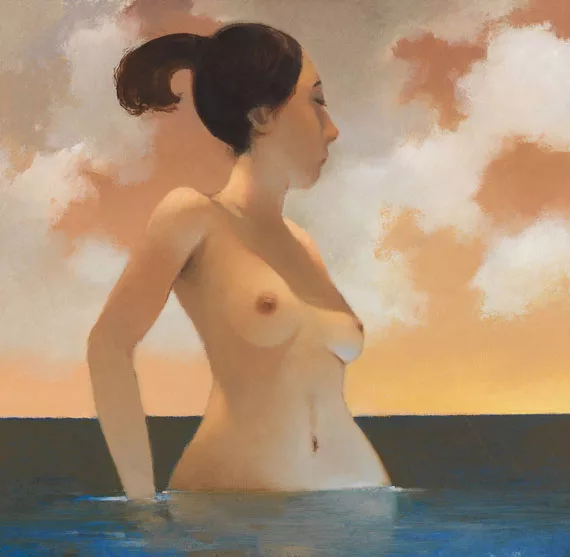 Johannes Hüppi — Frau im Meer