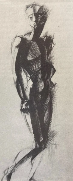 Johannes Itten — Stehender Jüngling, um 1919