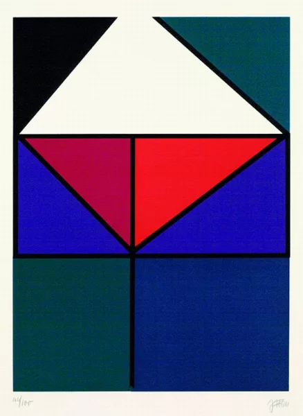 Johannes Itten — Plakat für die Ausstellung Baden-Baden