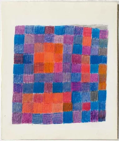 JOHANNES ITTEN — Blau-Rot Modulation. 1964. — Koller Auktionen
