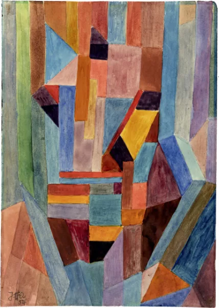 Johannes Itten — Blaugrün-Orange-Braun