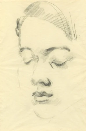 Kopfstudie, Um 1930.