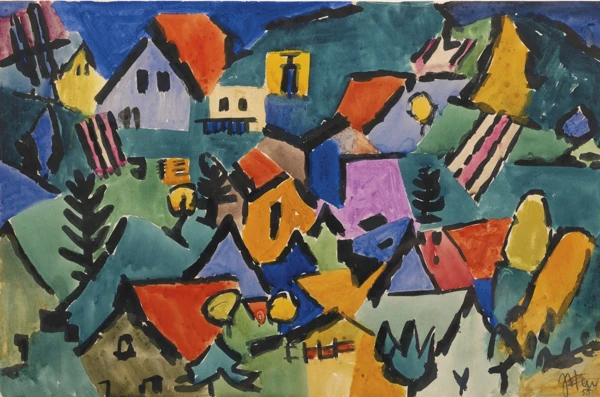 Johannes Itten — Das bunte Dorf, 1955