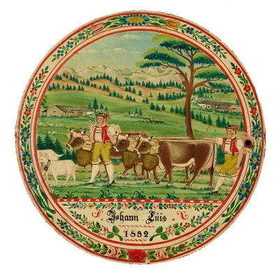 Johannes Müller — Bödeli für Johann Luis, Alpfahrt. 1882.