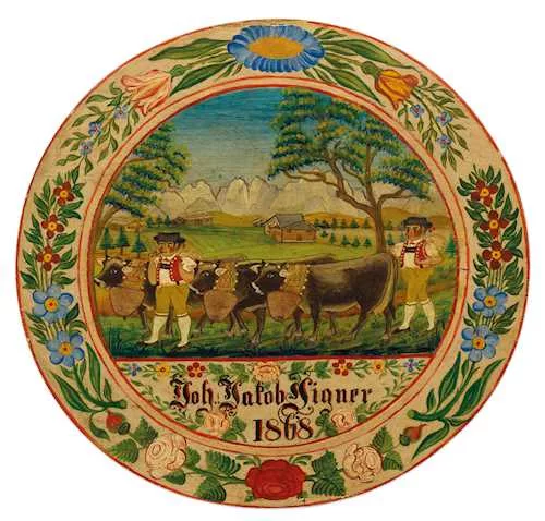 Johannes Müller — Fahreimerbödeli with the name of the owner Johann Jakob Signer. 1868.