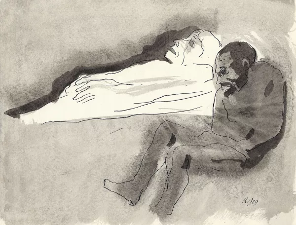 Johannes Robert Schürch — Am Sterbebett, 1929
