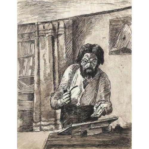 Johannes Robert Schürch — "Selbsportrait 1946".