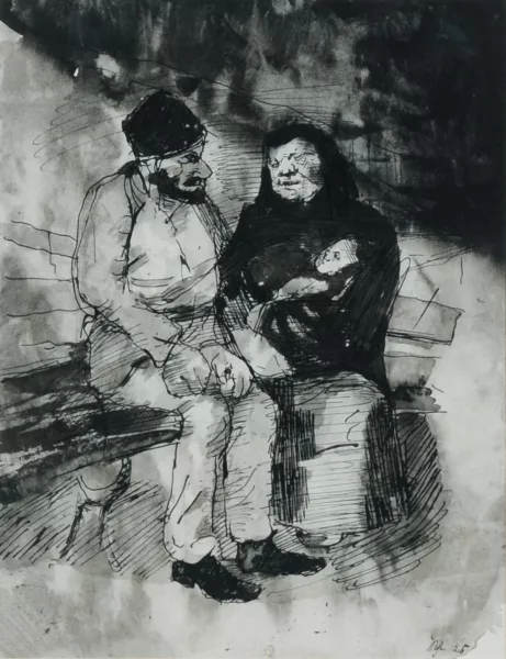 Johannes Robert Schürch — Familie mit Kleinkind, 1925