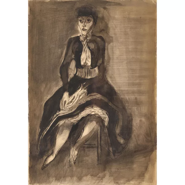 Johannes Robert Schürch — "Erika Leuwyler vor dem Kostümball".
