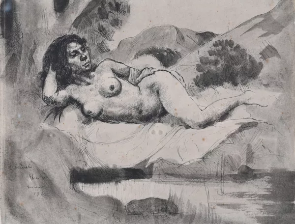 Johannes Robert Schürch — 3 Werke: Ruhende, 1927; Waschabteil, 1927, Selbstportrait