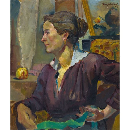 "Portrait de la mère du peintre"