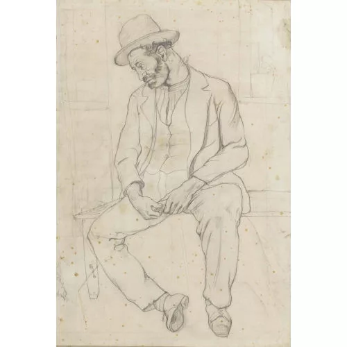 Johannes Robert Schürch — Sitzender alter Mann.