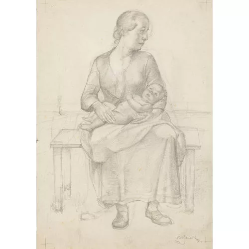 Johannes Robert Schürch — Mutter und Kind.