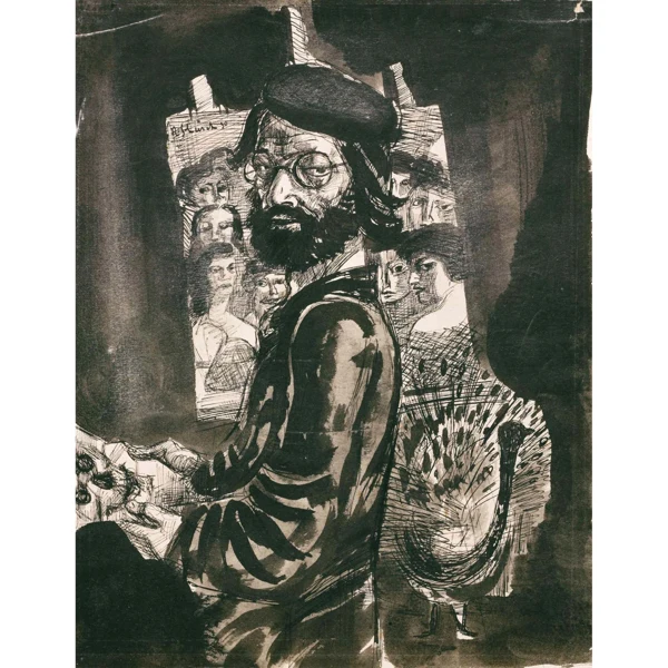 Johannes Robert Schürch — SELBSTBILDNIS IM ATELIER, 1930 SELF-PORTRAIT IN THE STUDIO, 1930
