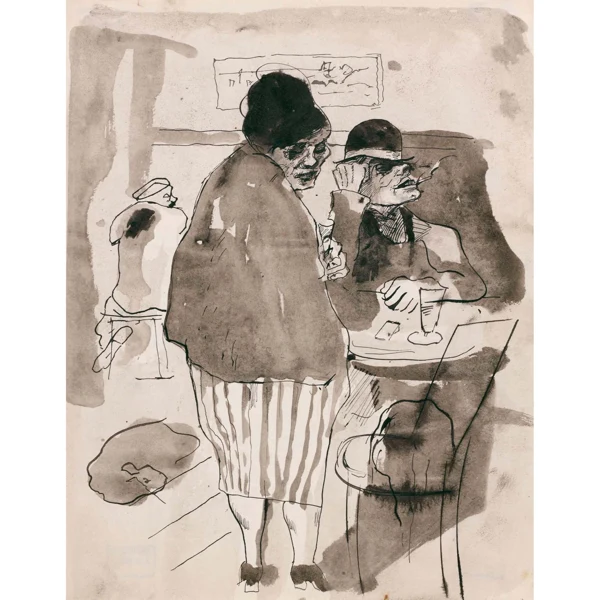 Johannes Robert Schürch — PAAR IM CAFÉ COUPLE IN CAFE