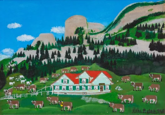 Johannes Rotach — Alpweide, 1968