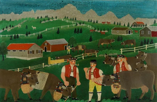 Johannes Rotach — Sennen auf der Alp