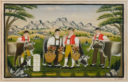 Johannes Zülle — Sennen beim Schellenschötten