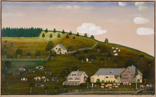 Johannes Zülle — Bauernhof in Appenzeller Landschaft, 1880