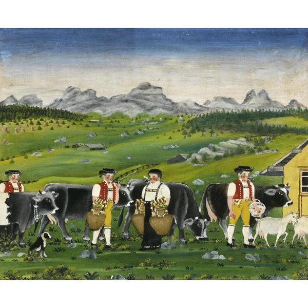 Johannes Zülle — VIER SENNEN, ZWEI BEIM SCHELLEN SCHÜTTELN FOUR 'SENNS', TWO RINGING BELLS