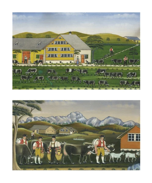 Johannes Zülle — Bauernhof, 1895Sennen beim "Schellenschötten", 1903