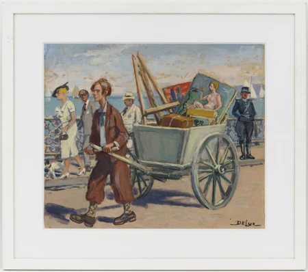Un peintre déménageant