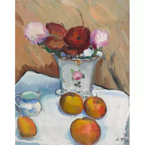 "Bouquet et pommes"