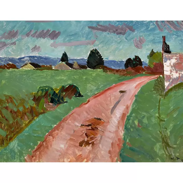 "Paysage. Jura et chemin"
