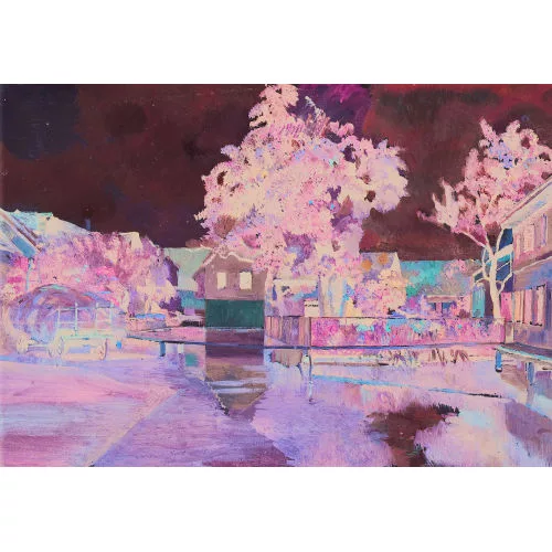 José Manuel Sanz y Arizmendi — "Hochwasser in Ermatingen".