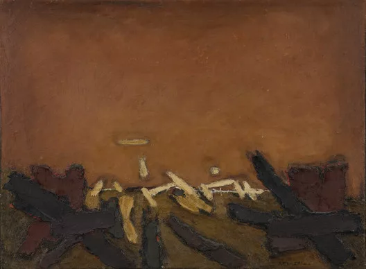 Josef Ebnöther — Braune Landschaft, 1985