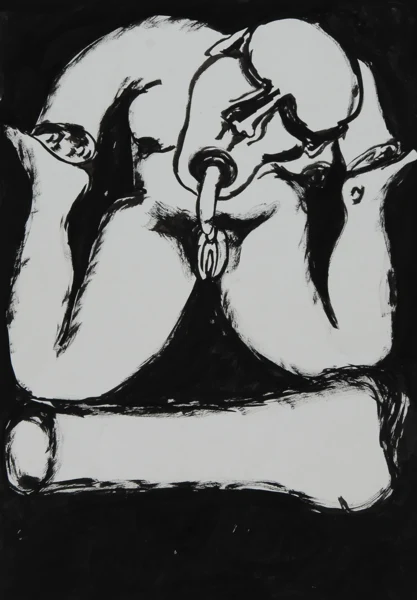 Josef Felix Müller — 2 Blätter: Ohne Titel, 1982; Ohne Titel, 1983