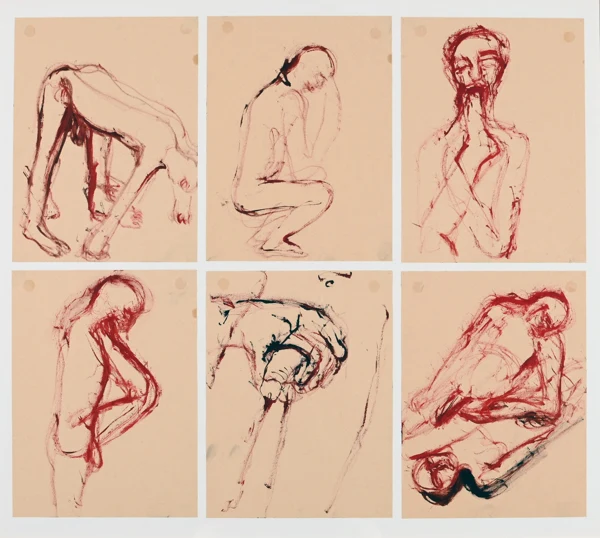 Josef Felix Müller — 6 Zeichnungen: Ohne Titel
